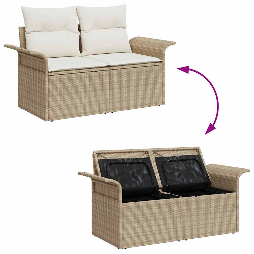 Sjedeća garnitura za vrt 6 pcs Bež i krema 55 x 55 x 37 cm