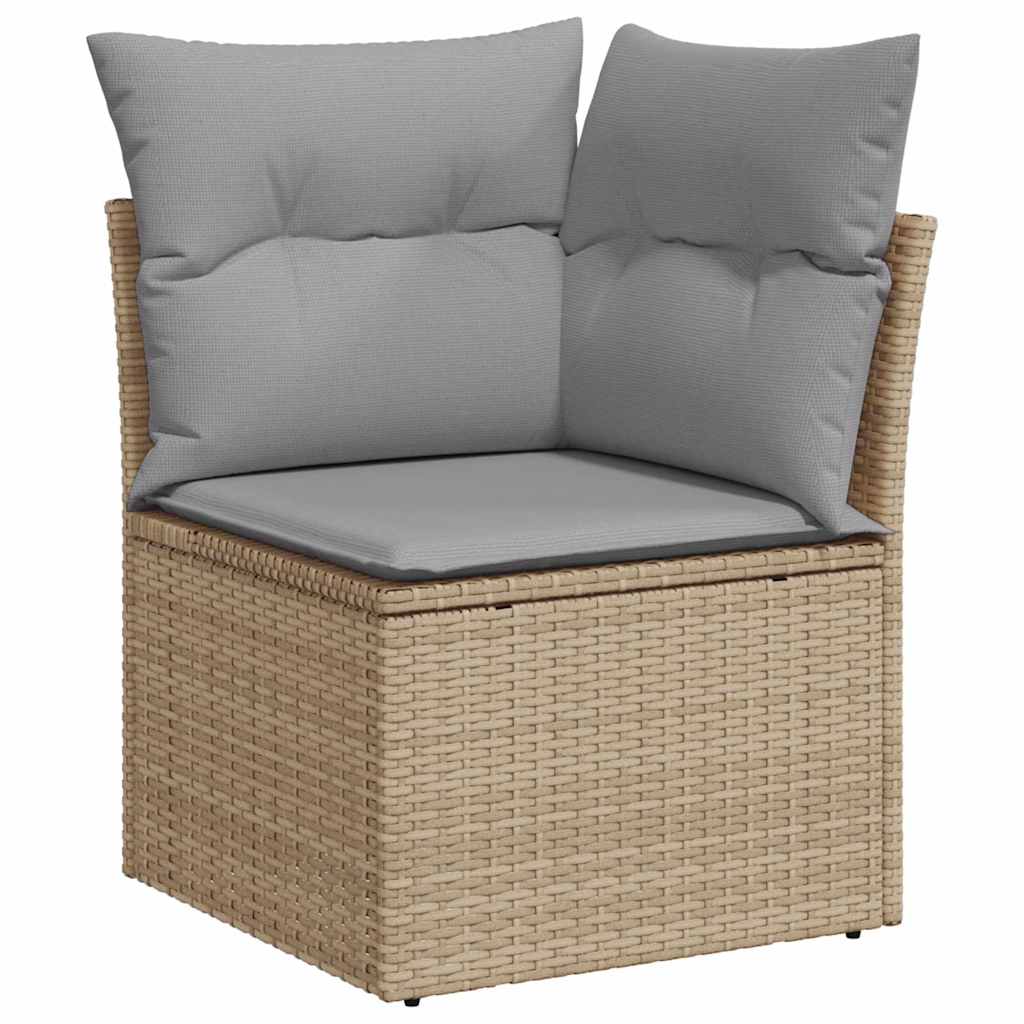 Sjedeća garnitura za vrt 7 pcs Bež i siva 55 x 55 x 37 cm