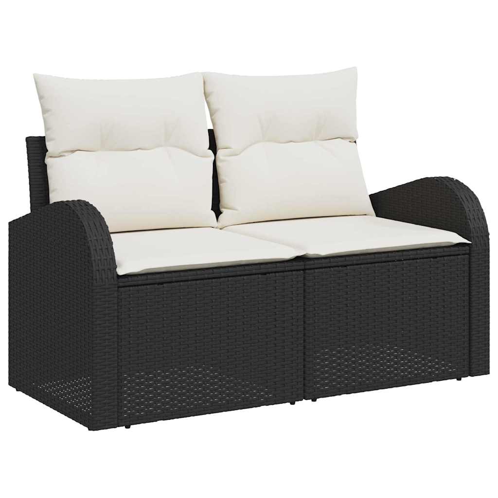 Set sofe s jastukom s pohranom 5 pcs Crna i bijela poliratan