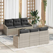 Set sofe 7 pcs Svijetlo siva i tamno siva poliratan