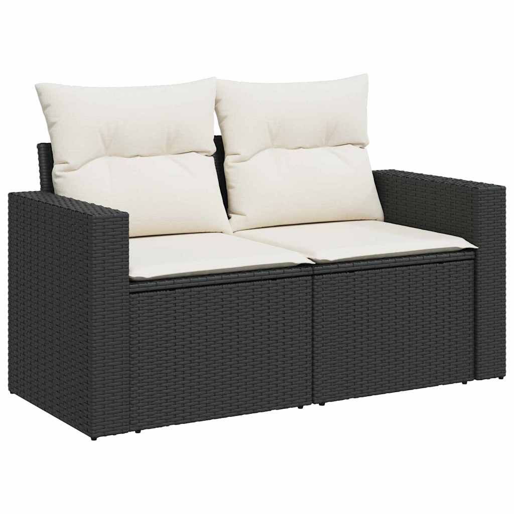 Sjedeća garnitura za vrt 13 pcs Crna poliratan
