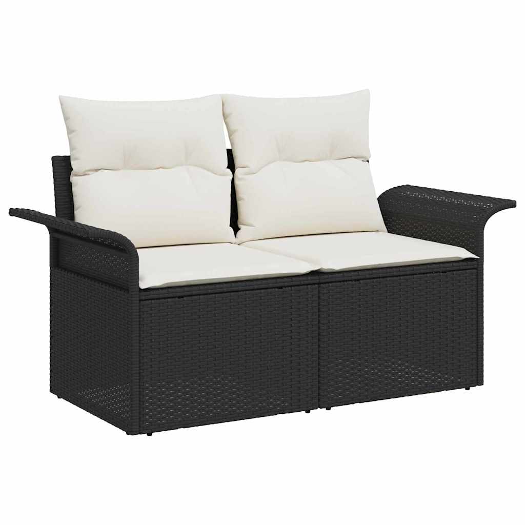 Sjedeća garnitura za vrt Crna i Krema 80 x 80 x 71 cm