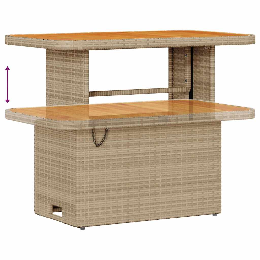 Sjedeća garnitura za vrt s jastukom Bež i krema 90 x 55 x 71 cm