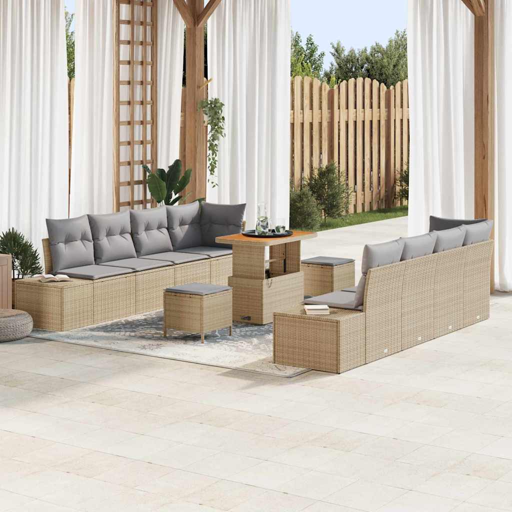 Sjedeća garnitura za vrt Bež 90 x 55 x 71 cm Poli ratan
