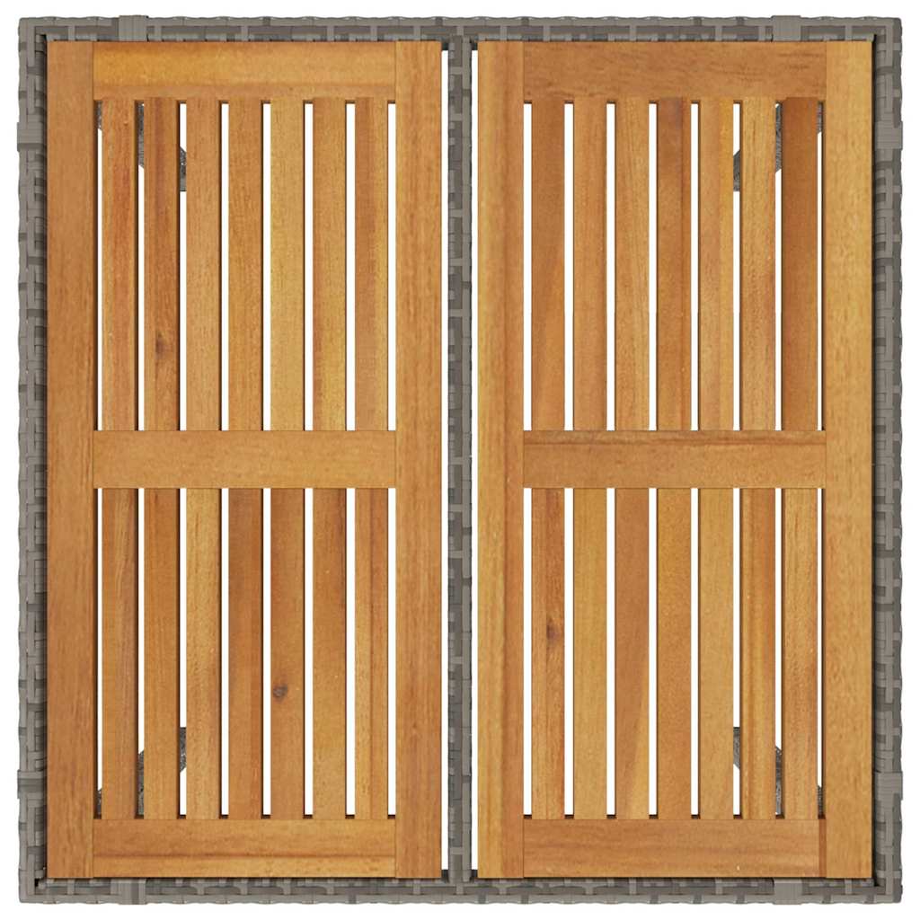 Vrtni set za objed 5 pcs Siva poliratan