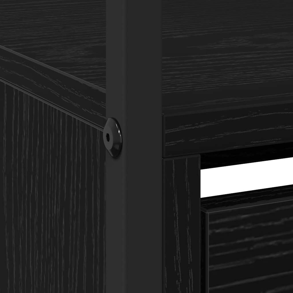 Ormar za cipele Crni hrast 100 x 34 x 112 cm Konstruirano drvo