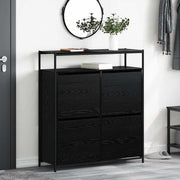 Ormar za cipele Crni hrast 100 x 34 x 112 cm Konstruirano drvo