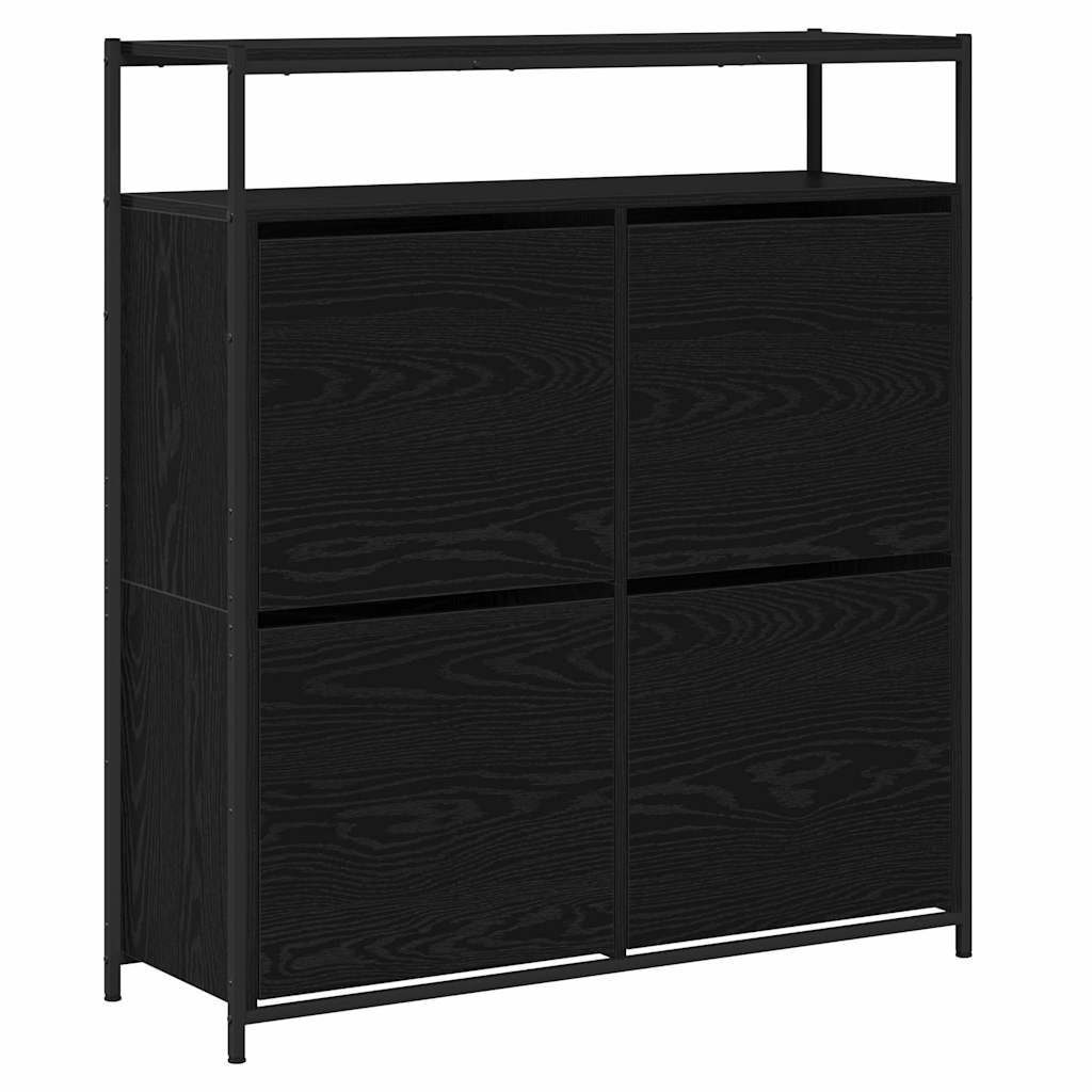 Ormar za cipele Crni hrast 100 x 34 x 112 cm Konstruirano drvo