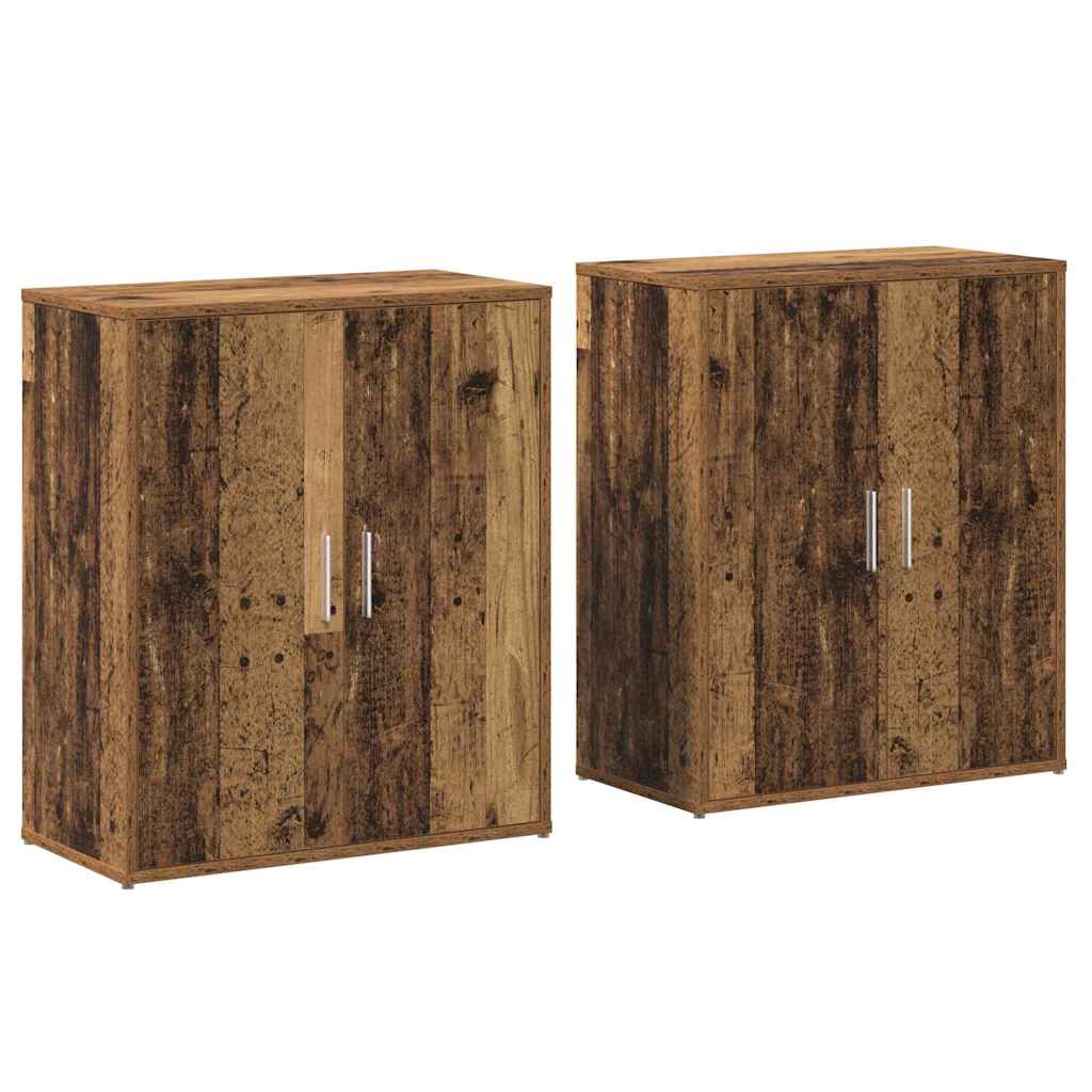 Kreveta 2 pcs Staro drvo 60 x 31 x 70 cm Konstruirano drvo