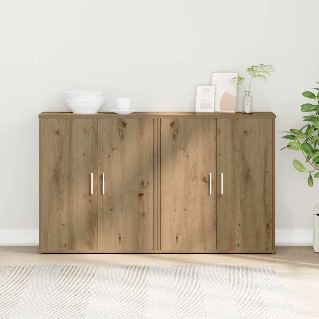 Kreveta 2 pcs Umjetnički hrast 60 x 31 x 70 cm