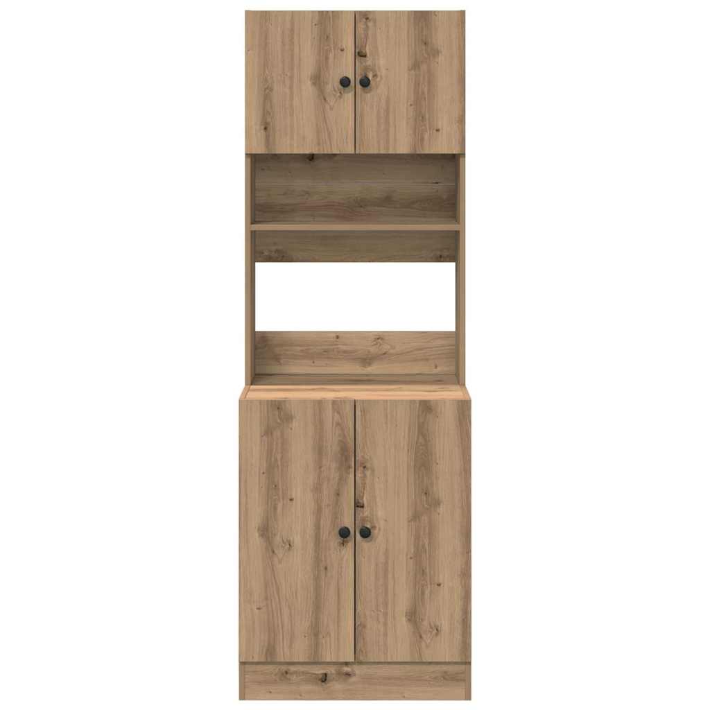 Kuhinjski bufet 2 pcs Umjetnički hrast 60 x 50 x 180 cm