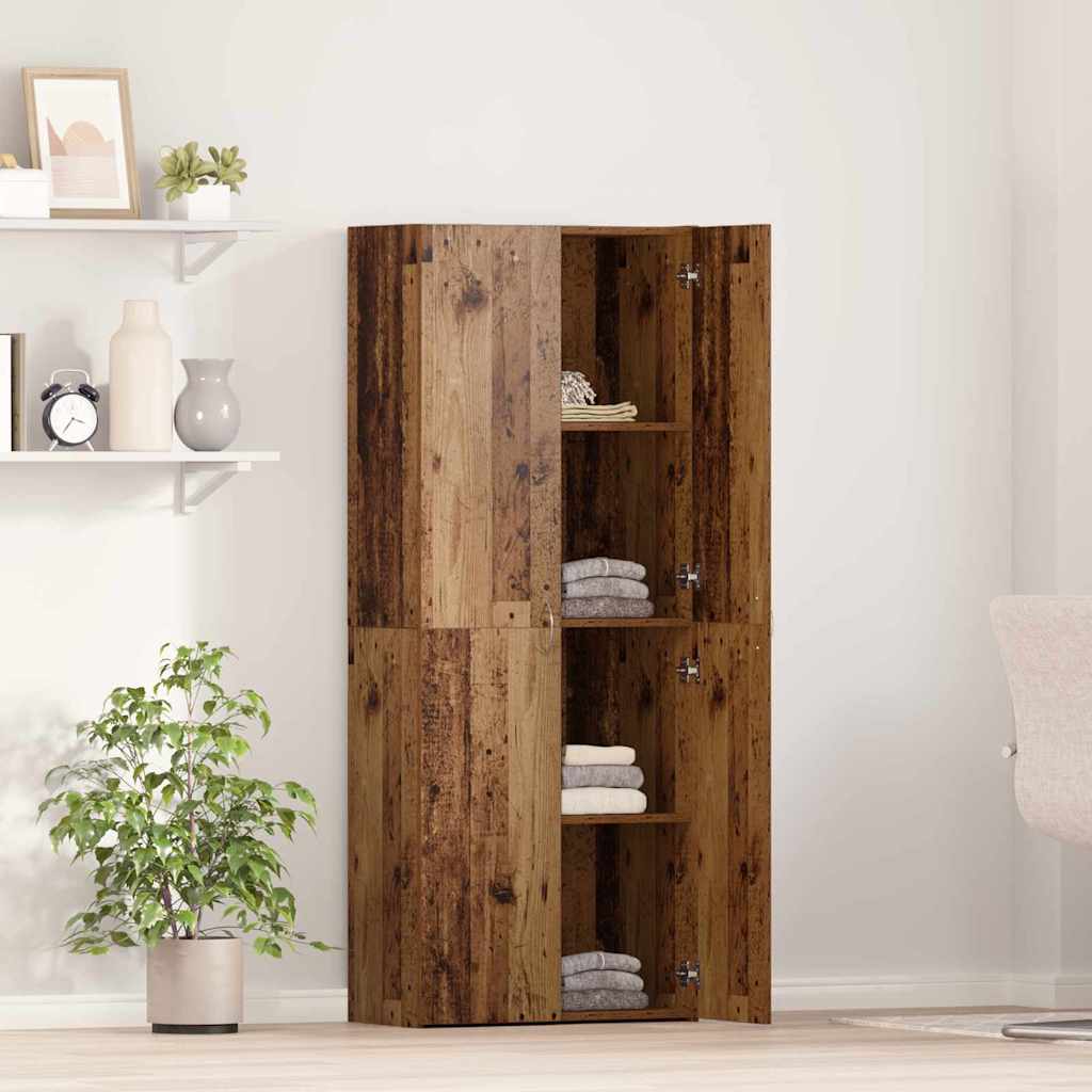 Uredski ormar Staro drvo 60 x 32 x 152,5 cm Konstruirano drvo