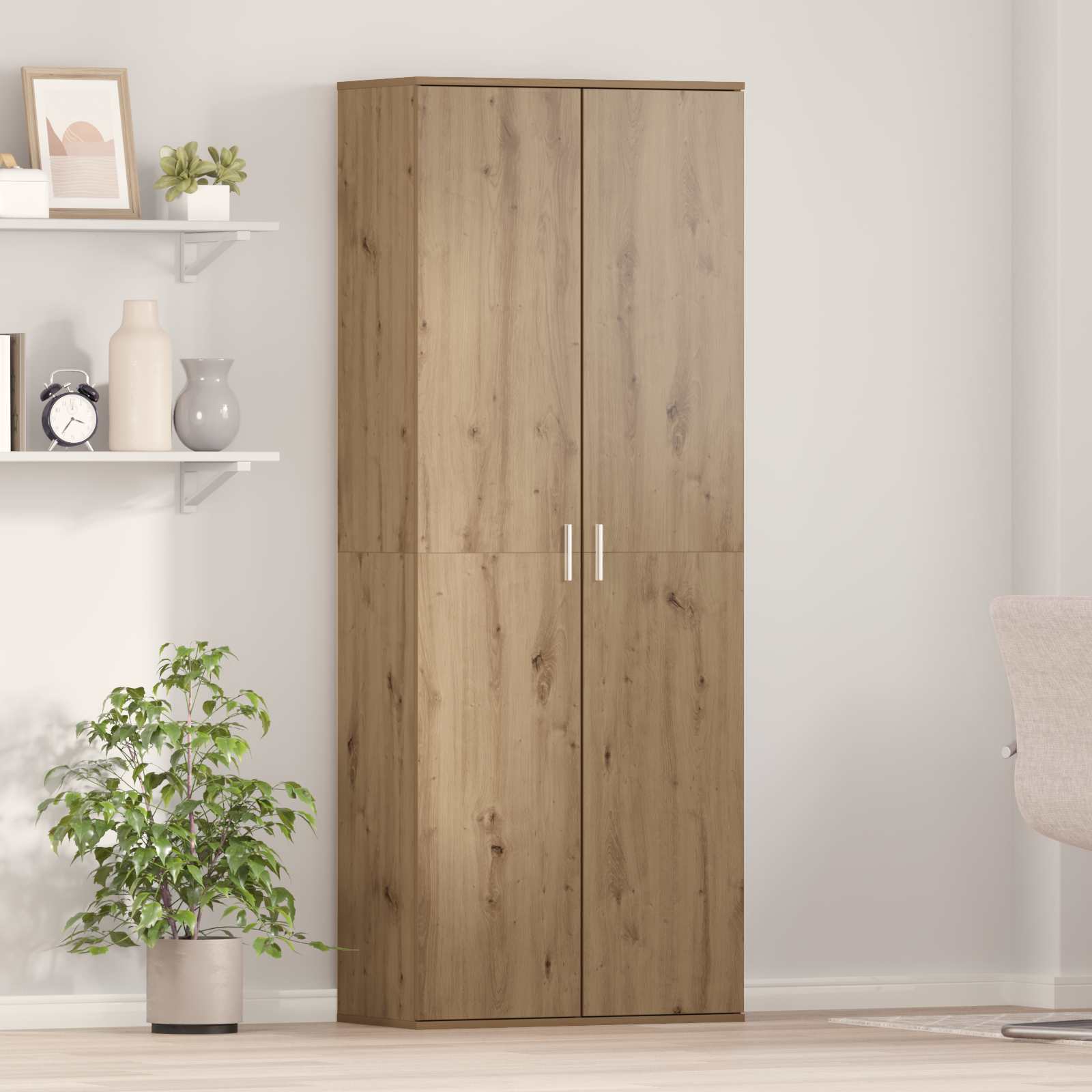 Highboard Umjetnički hrast 70 x 33.5 x 180 cm Konstruirano drvo