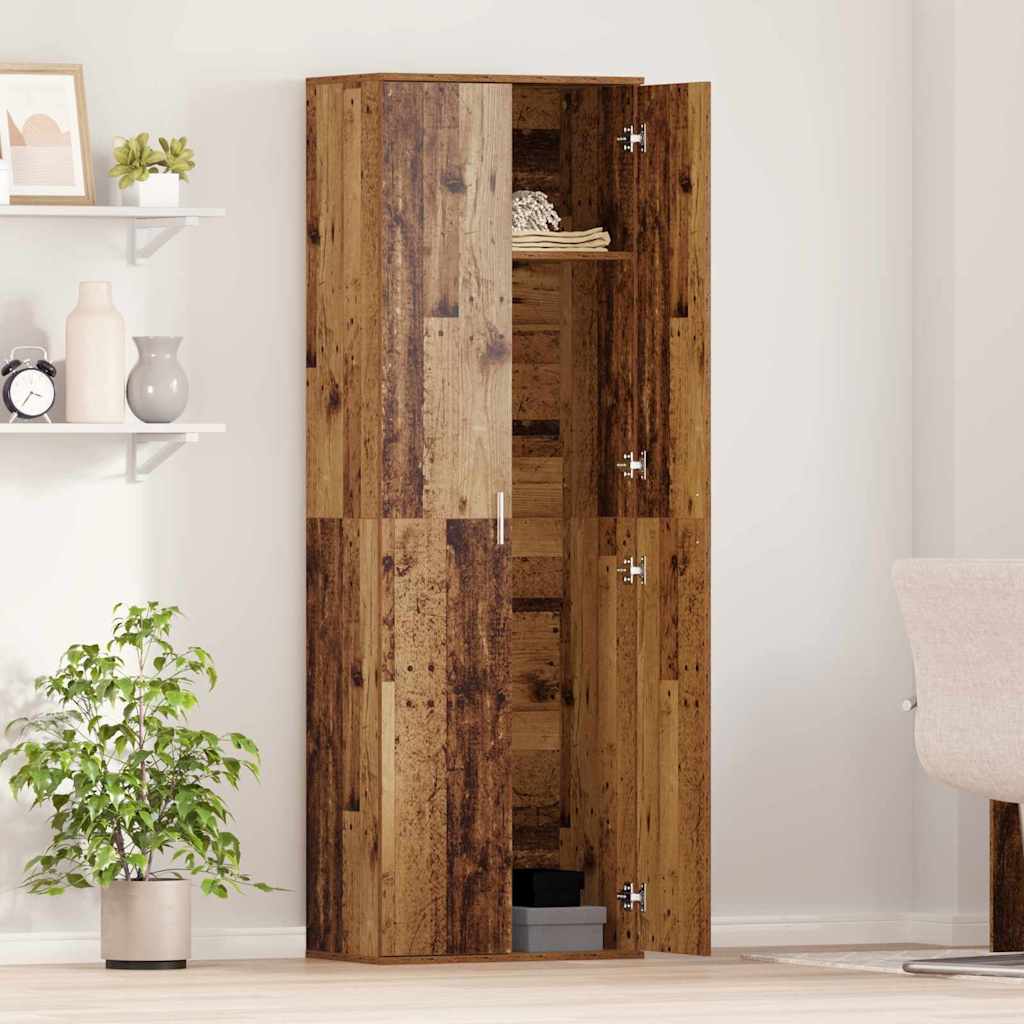 Visoka komoda Staro drvo 60 x 35 x 180 cm Konstruirano drvo