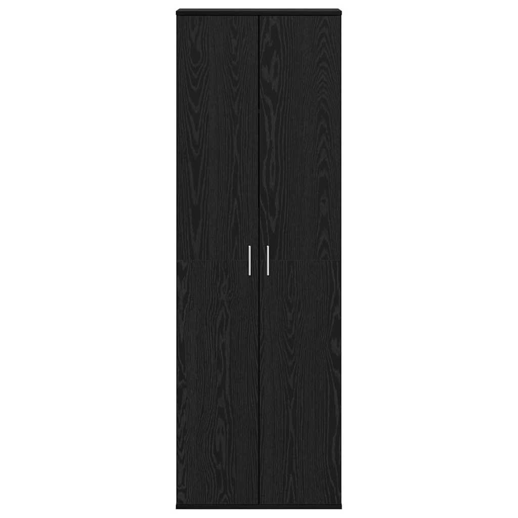 Visoka komoda Crni hrast 60 x 35 x 180 cm Konstruirano drvo