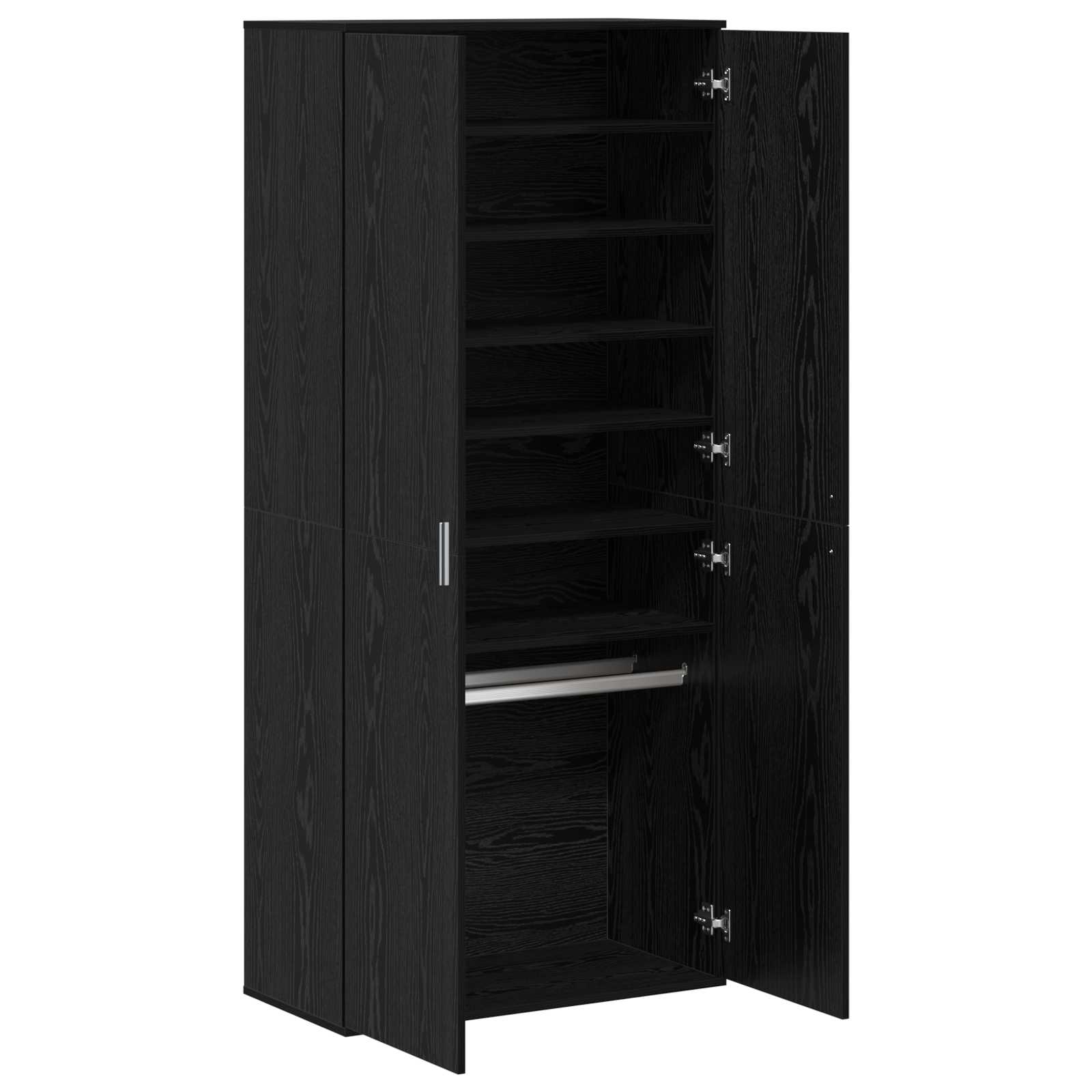 Highboard Crni hrast 80 x 39 x 178 cm Konstruirano drvo
