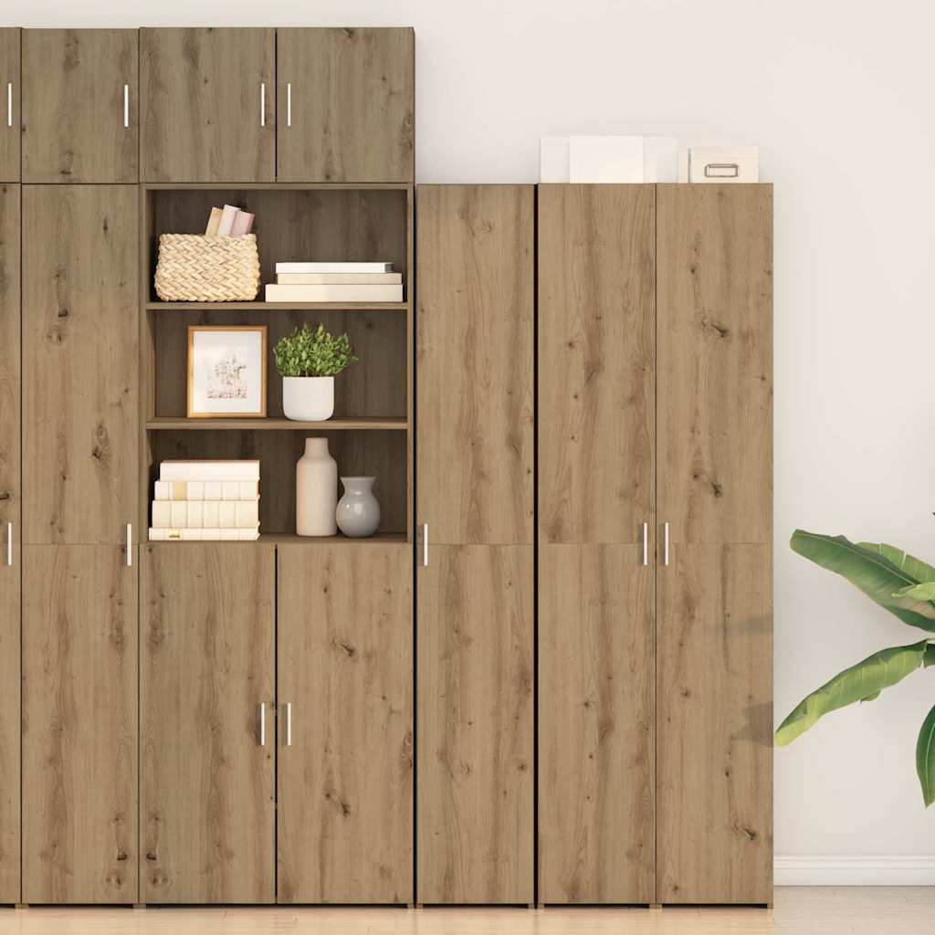 Highboard 2 pcs Umjetnički hrast 30 x 42,5 x 185 cm