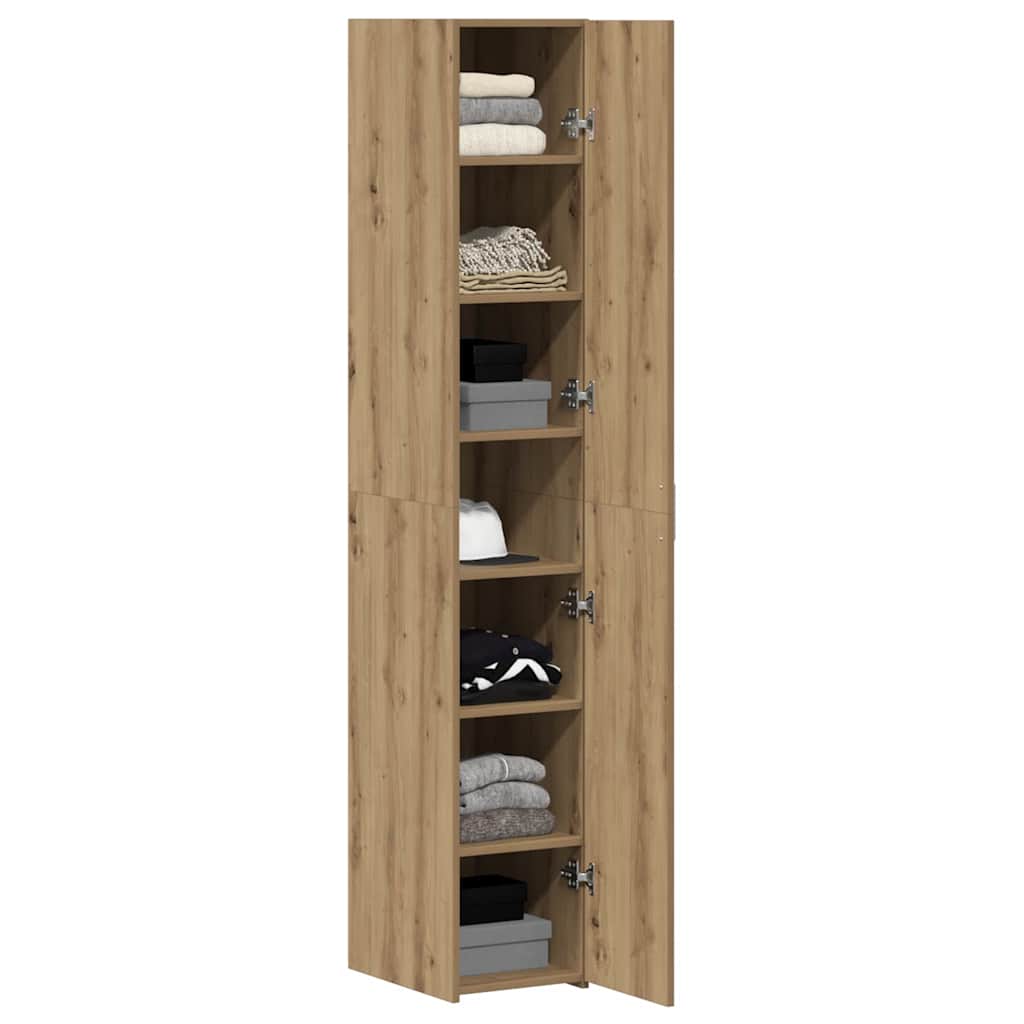 Highboard 2 pcs Umjetnički hrast 30 x 42,5 x 185 cm