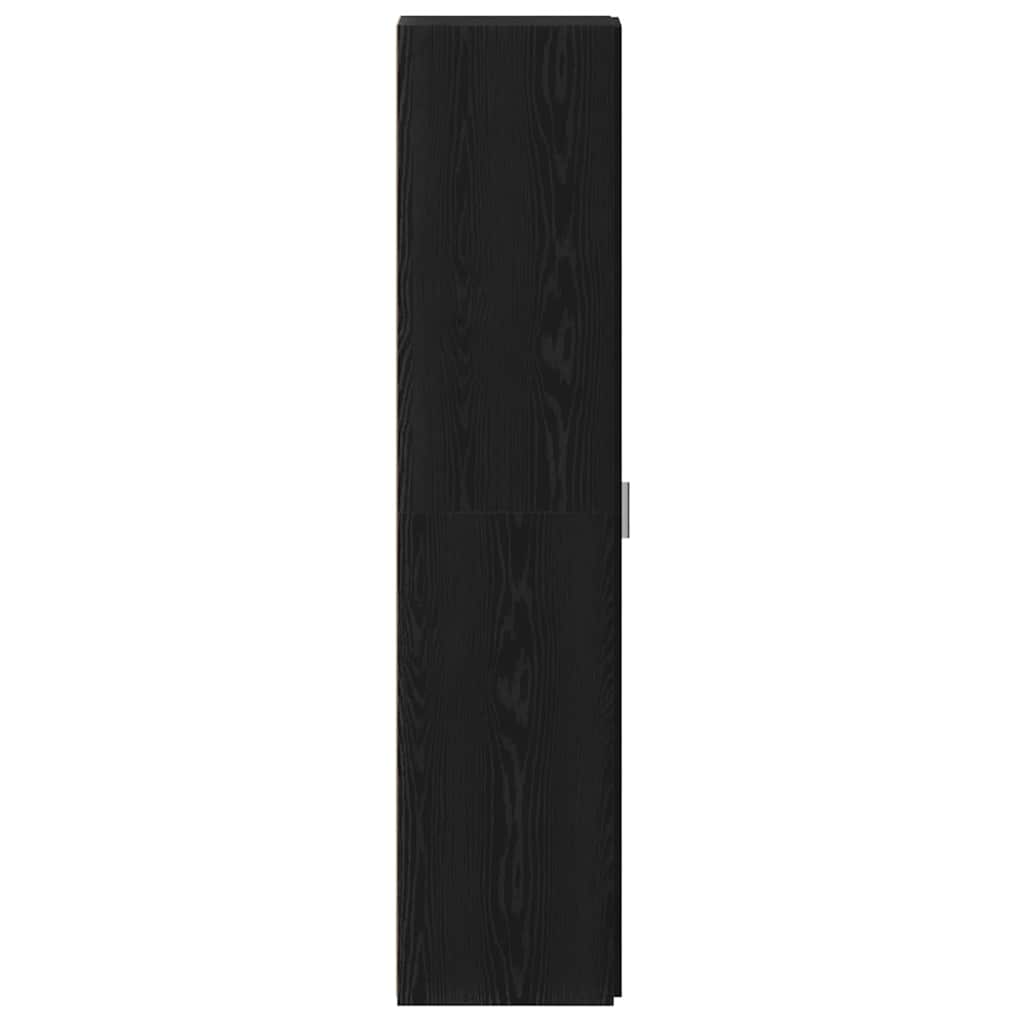 Highboard 2 pcs Crni hrast 30 x 42,5 x 185 cm