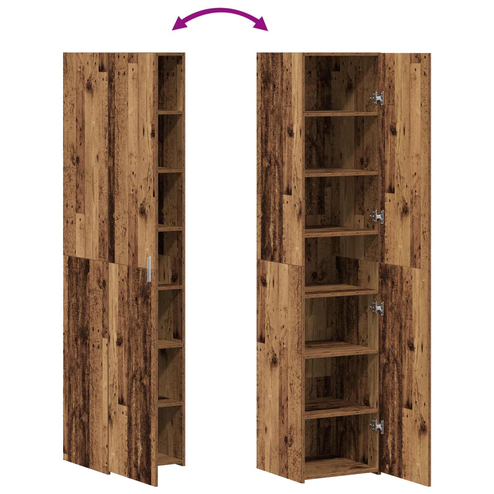 Highboard Staro drvo 40 x 42,5 x 185 cm