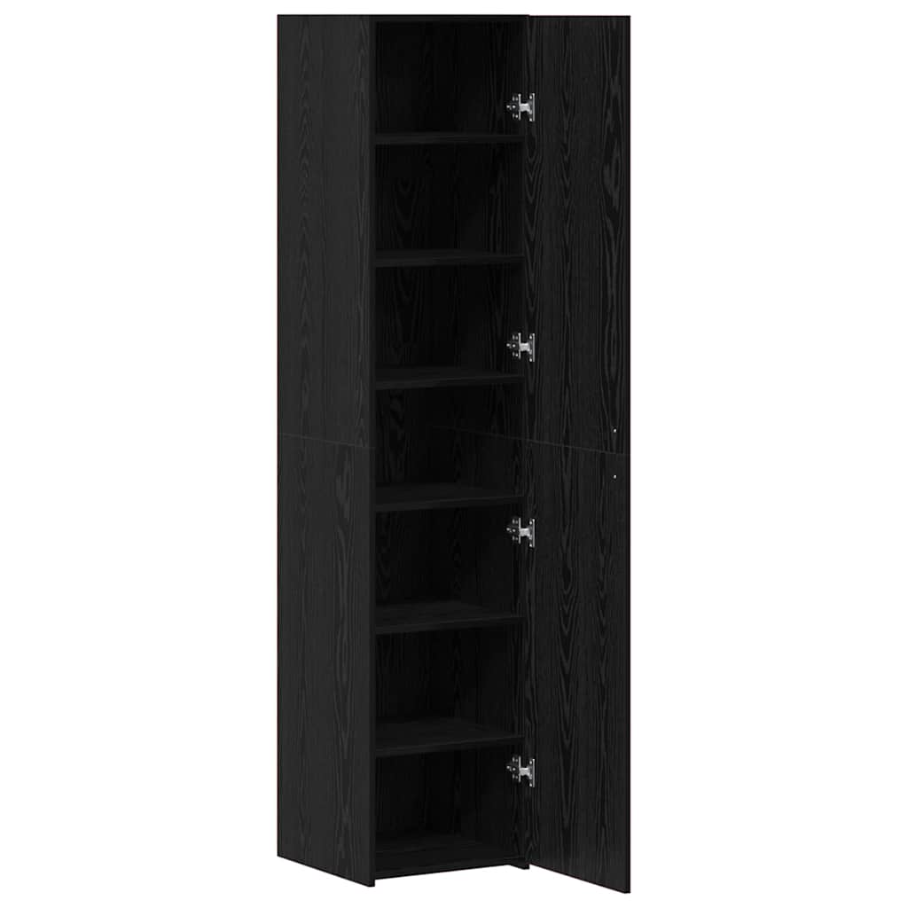 Highboard Crni hrast 40 x 42,5 x 185 cm