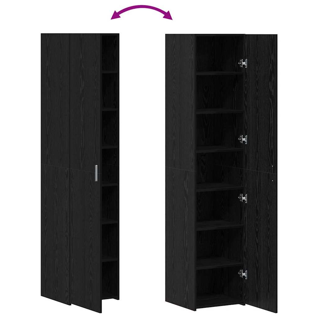 Highboard Crni hrast 40 x 42,5 x 185 cm