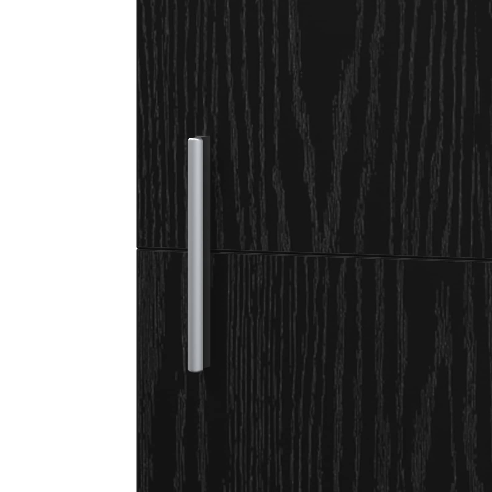 Highboard 2 pcs Crni hrast 50 x 42,5 x 185 cm