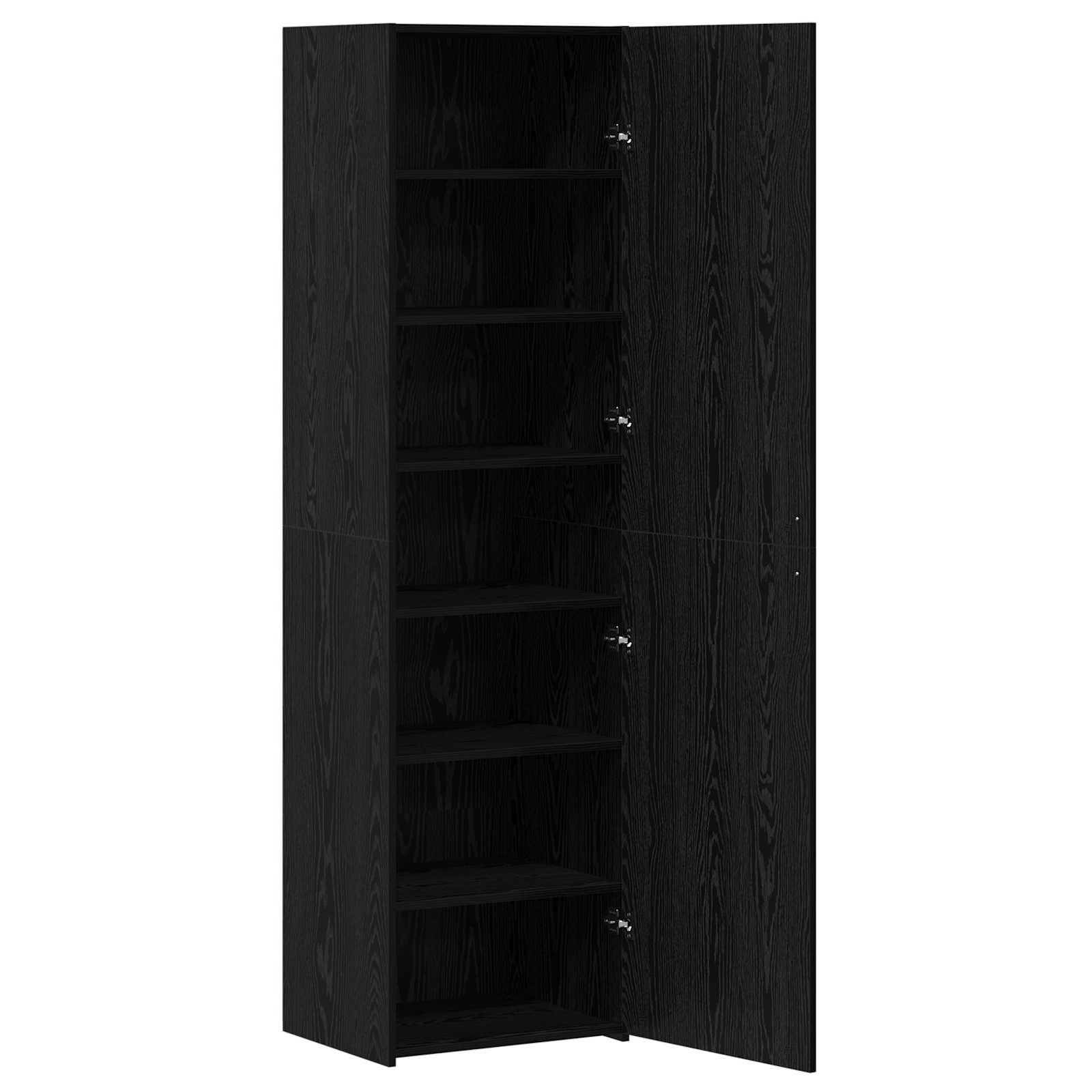 Highboard 2 pcs Crni hrast 50 x 42,5 x 185 cm