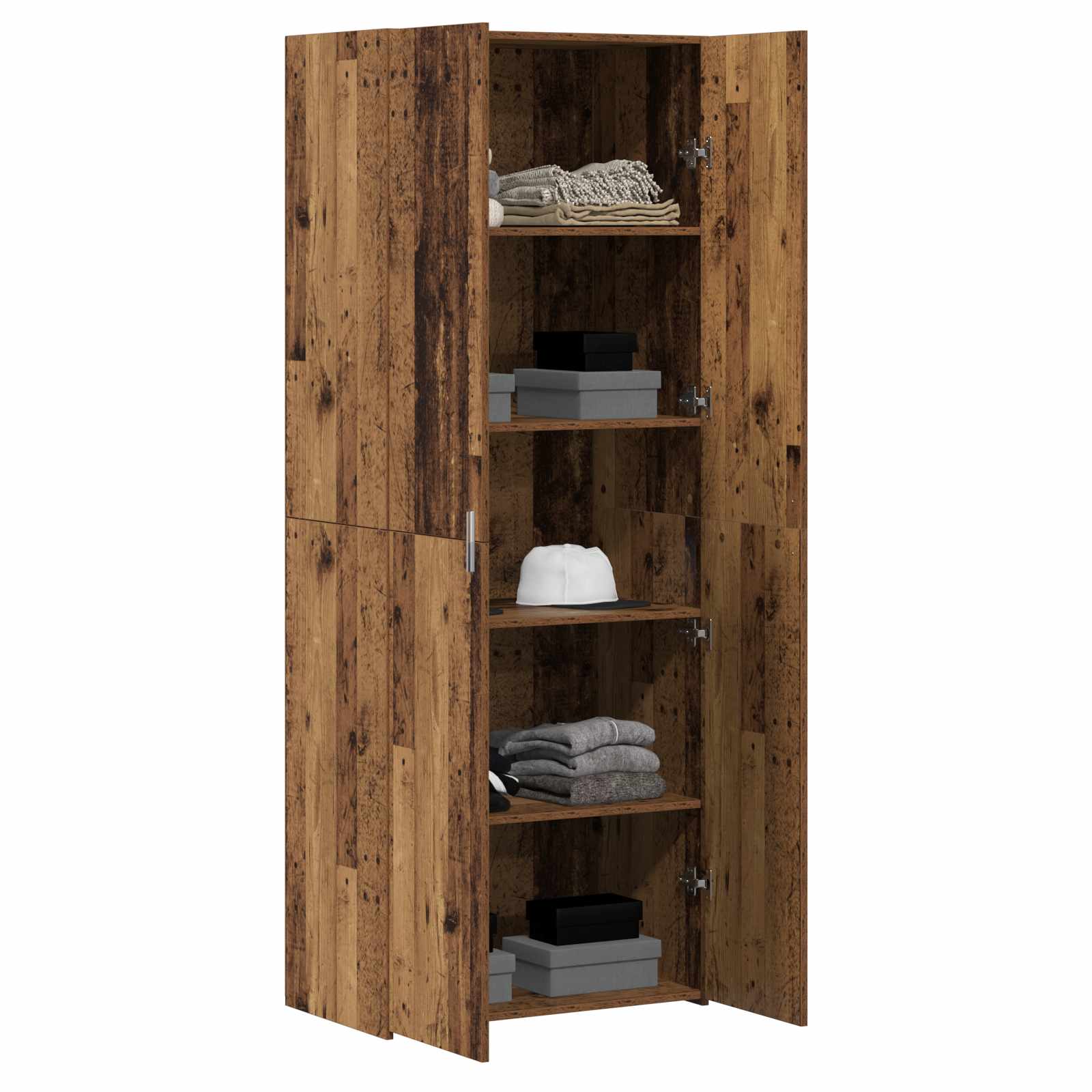 Highboard 2 pcs Staro drvo 70 x 42,5 x 185 cm