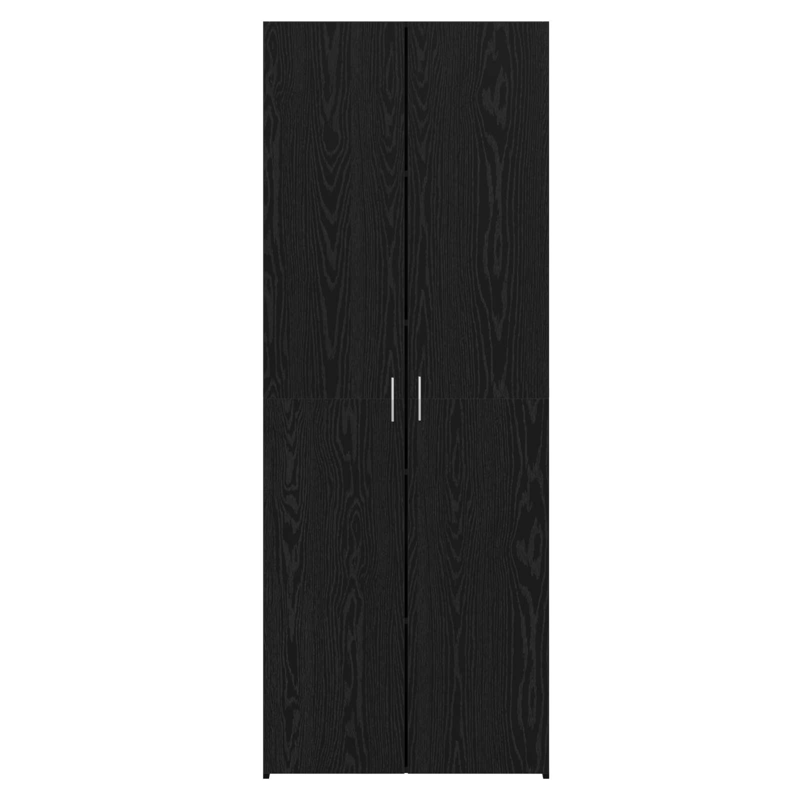 Highboard 2 pcs Crni hrast 70 x 42,5 x 185 cm