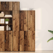 Highboard 2 pcs Staro drvo 70 x 42,5 x 185 cm