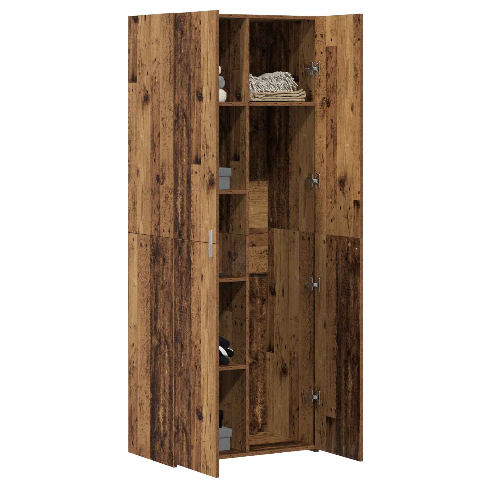 Highboard 2 pcs Staro drvo 70 x 42,5 x 185 cm