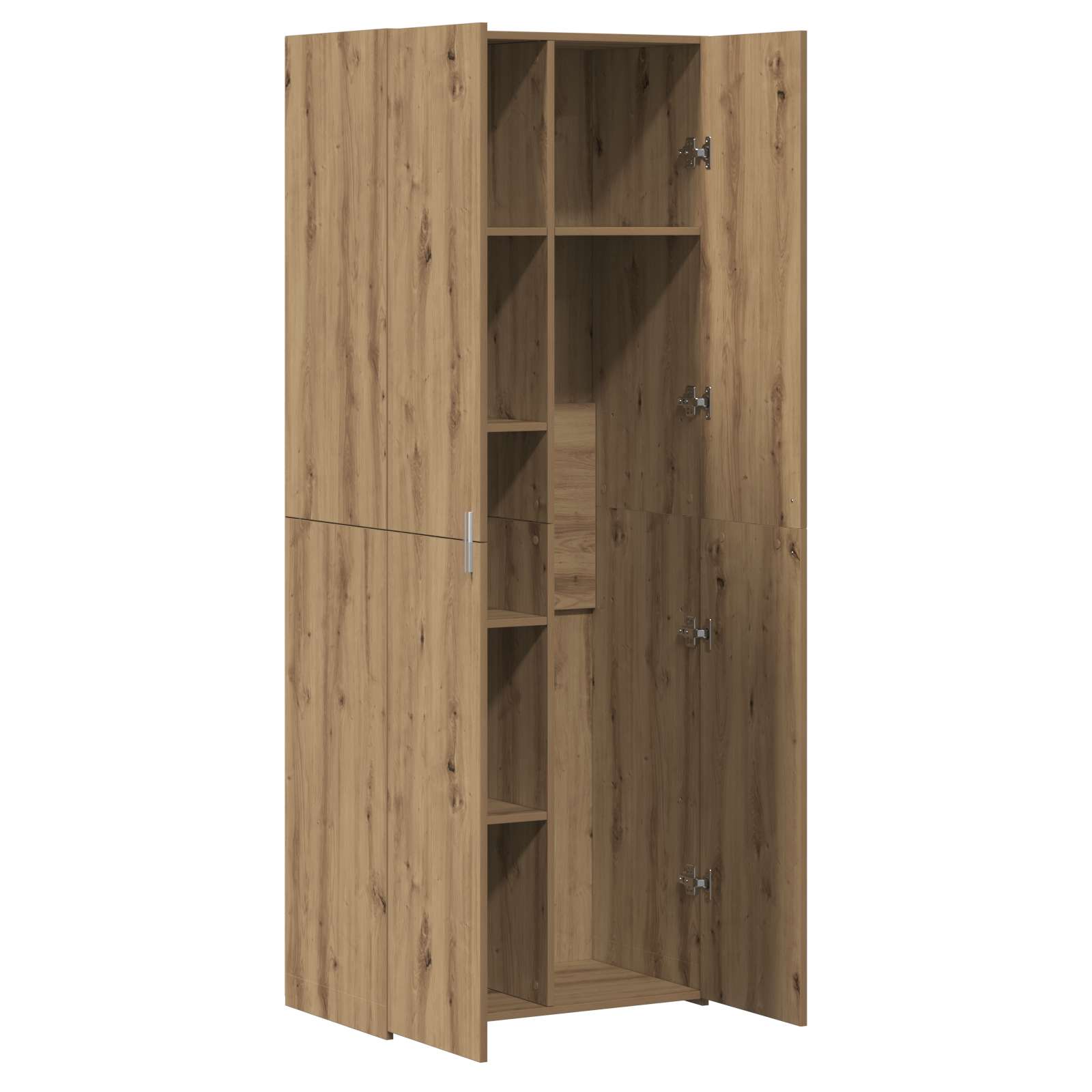 Highboard 2 pcs Umjetnički hrast 70 x 42,5 x 185 cm