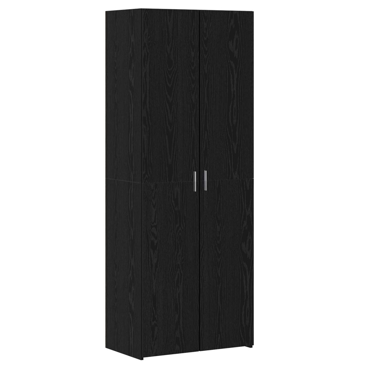 Highboard 2 pcs Crni hrast 70 x 42,5 x 185 cm