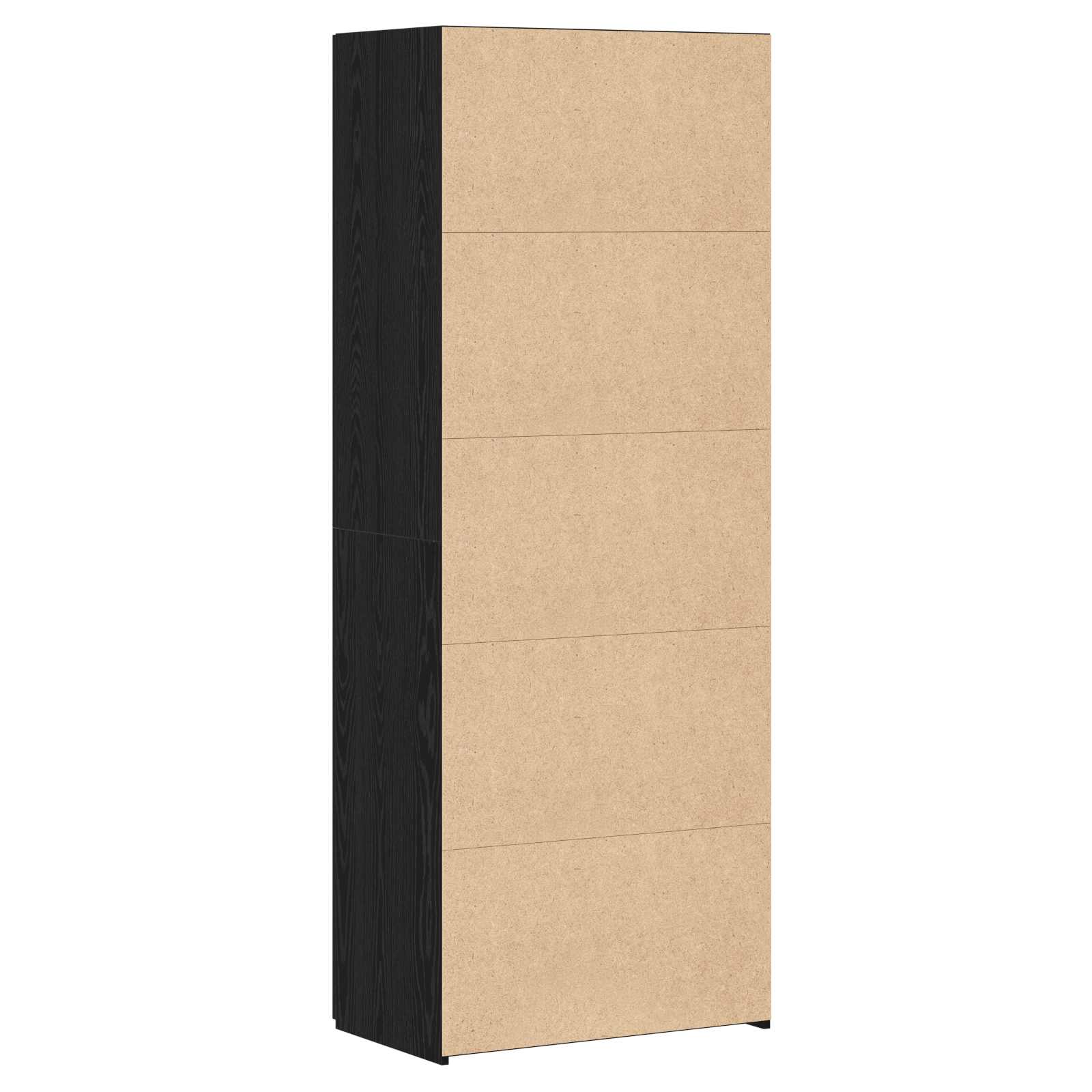 Highboard 2 pcs Crni hrast 70 x 42,5 x 185 cm