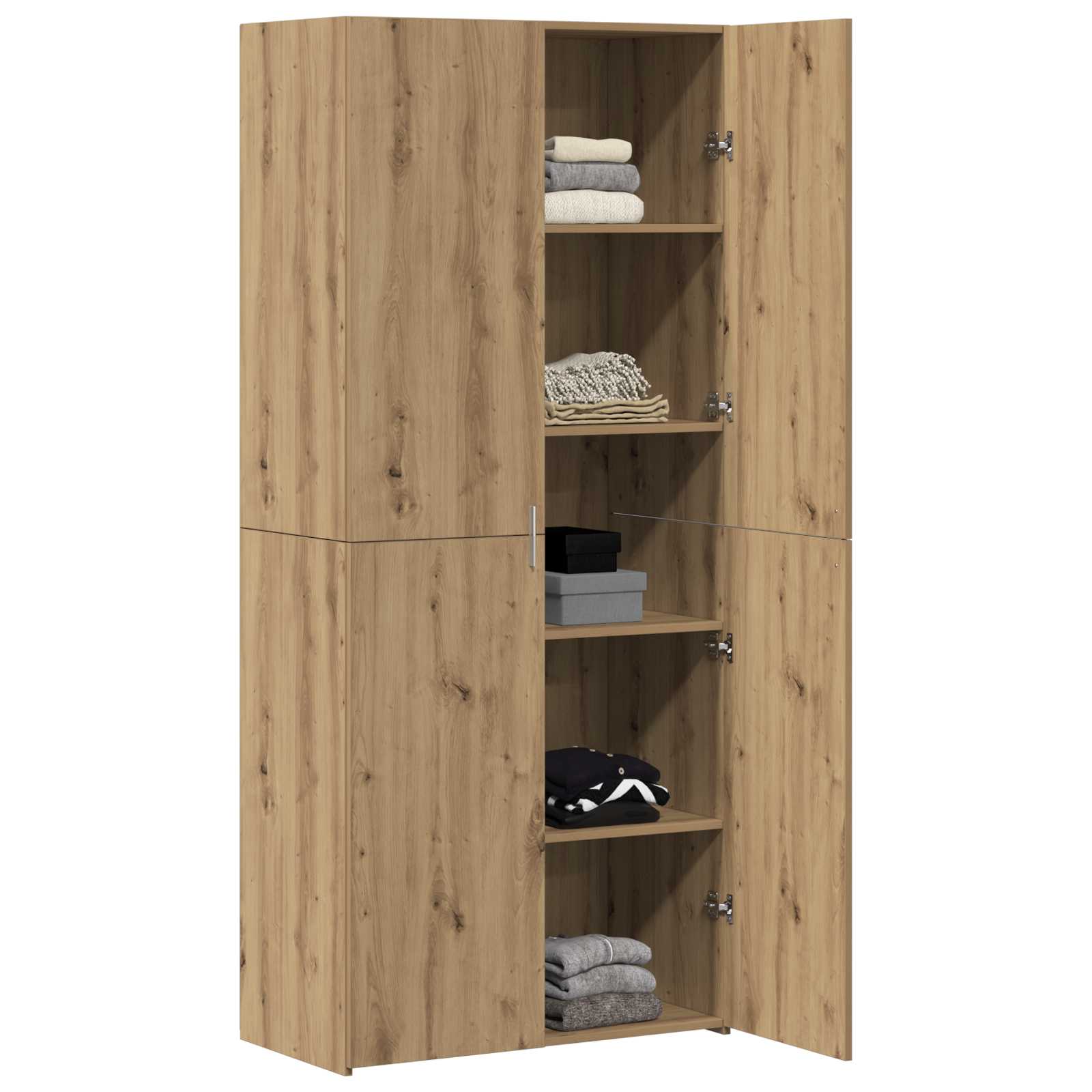 Highboard 2 pcs Umjetnički hrast 80 x 42 x 185 cm
