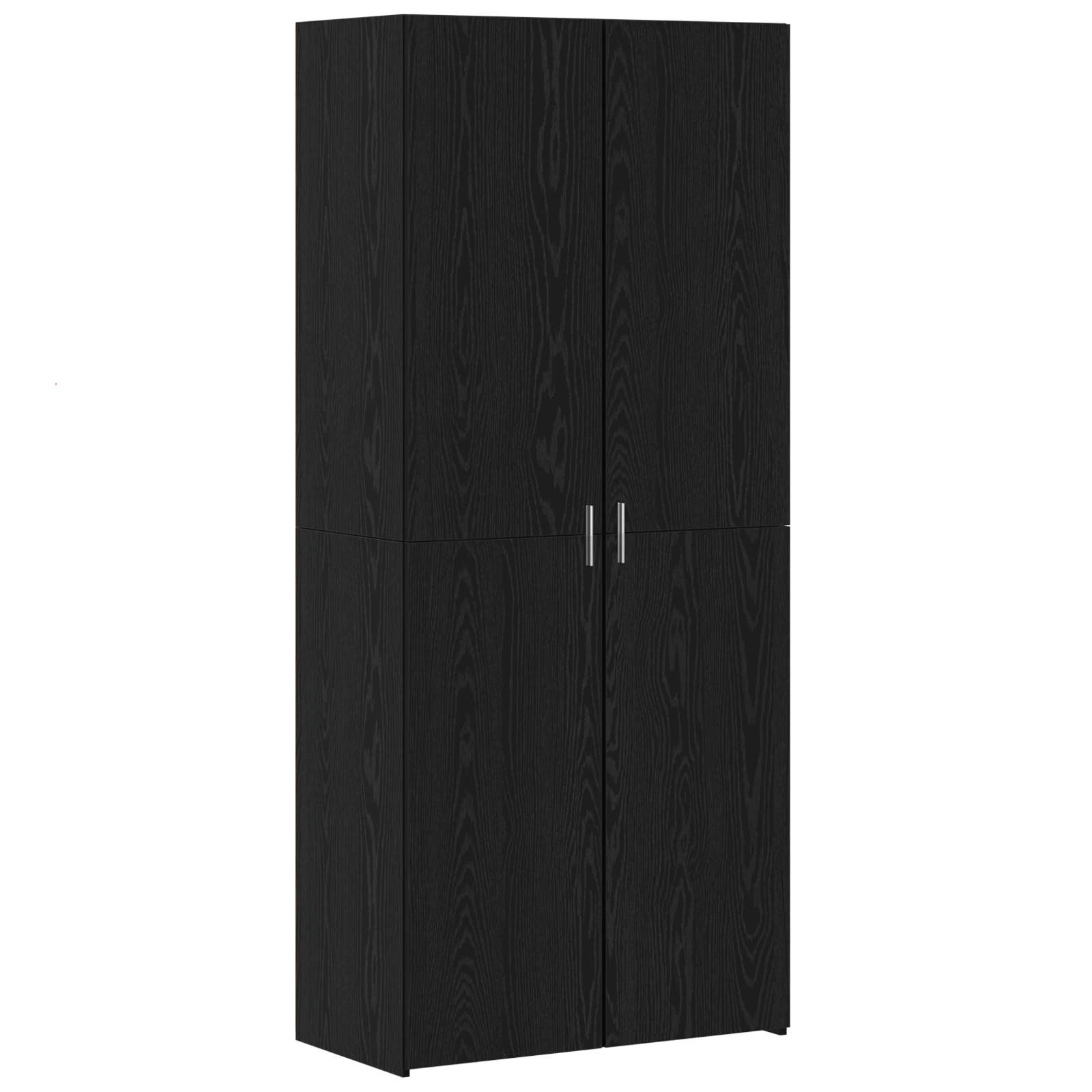 Highboard 2 pcs Crni hrast 80 x 42 x 185 cm