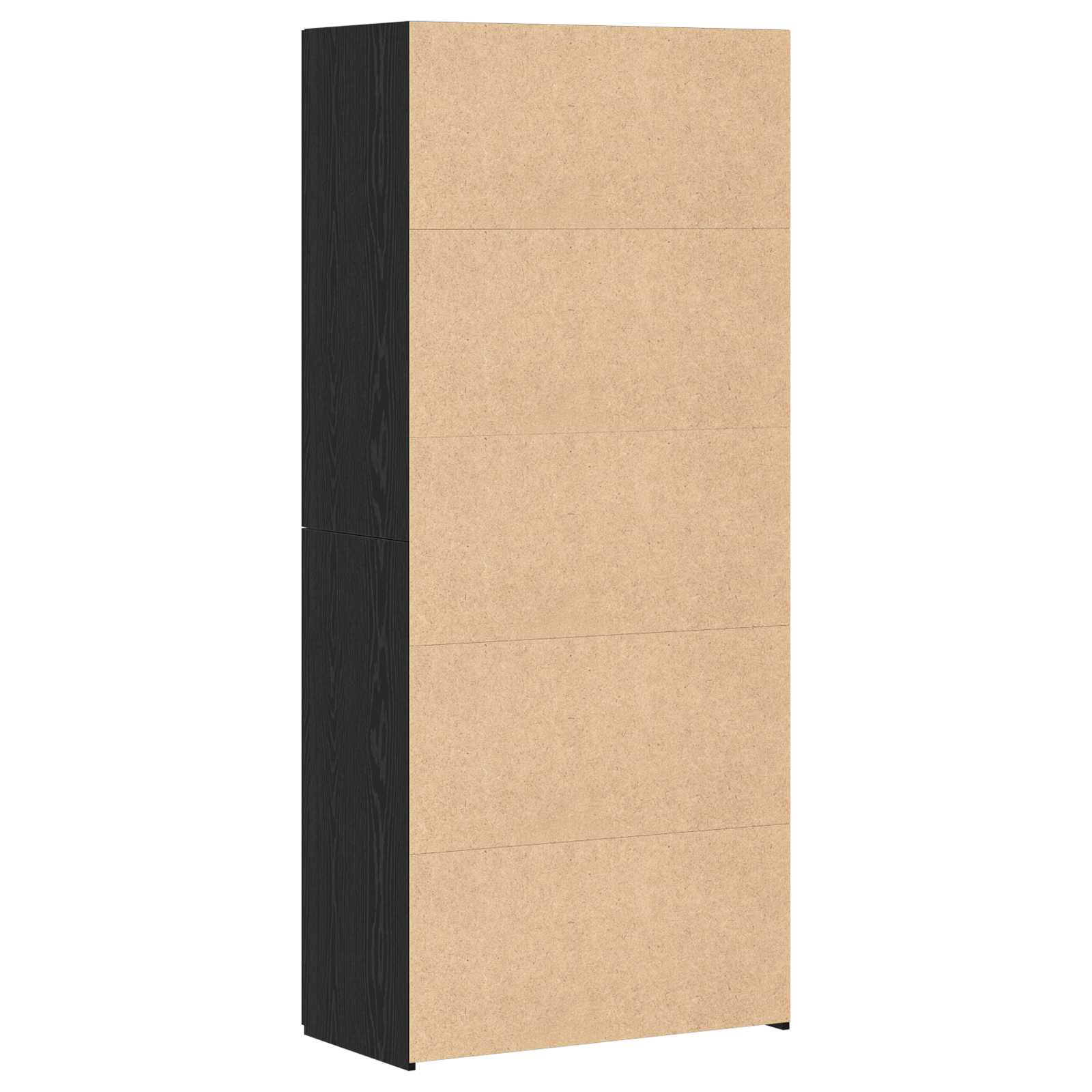 Highboard 2 pcs Crni hrast 80 x 42 x 185 cm