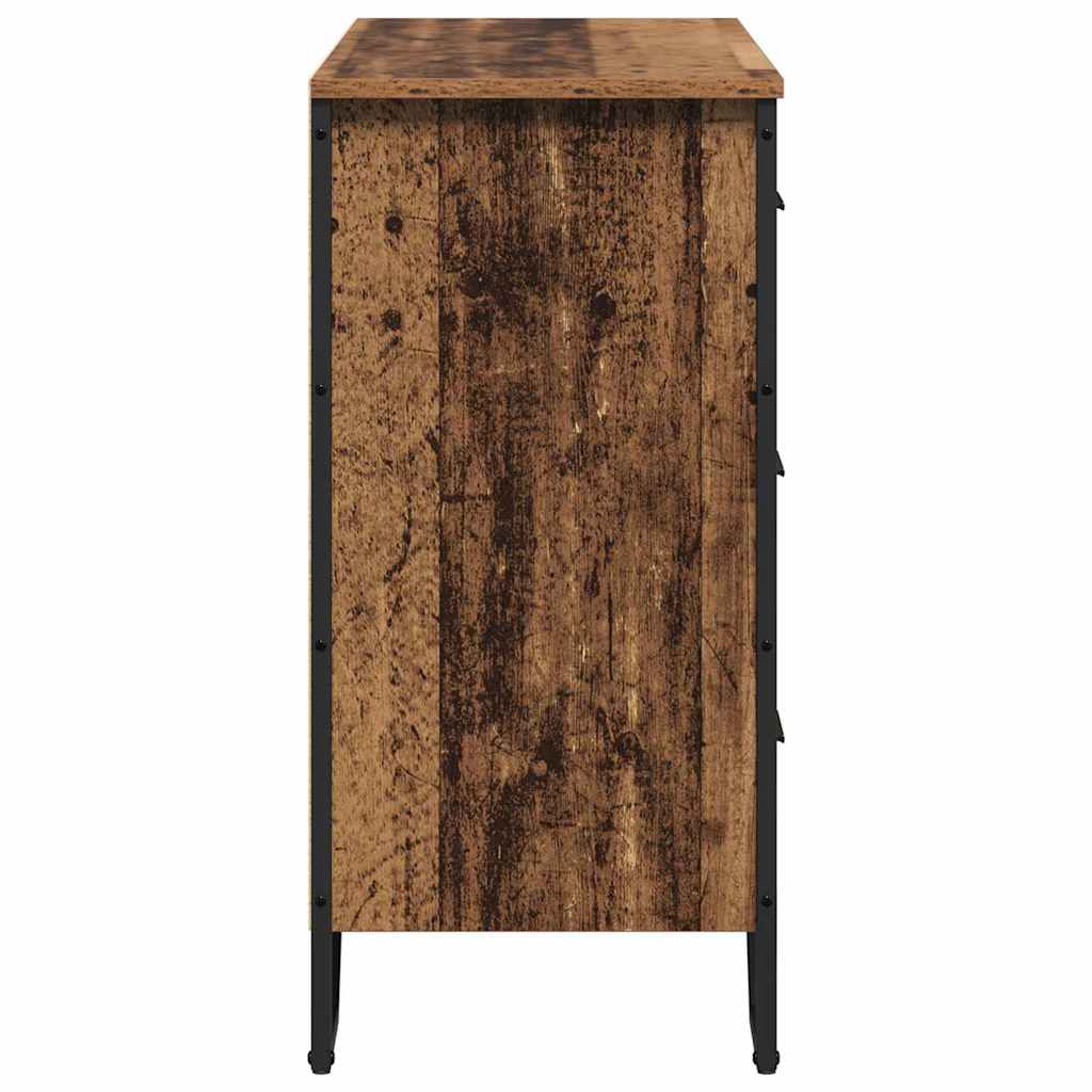Komoda s ladicama 2 pcs Staro drvo 91 x 35,5 x 74,5 cm