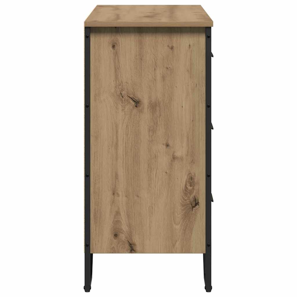 Komoda s ladicama 2 pcs Umjetnički hrast 91 x 35,5 x 74,5 cm