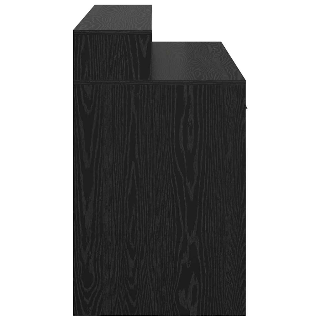 Stol s ladicama Crni hrast 120 x 55 x 91 cm Konstruirano drvo