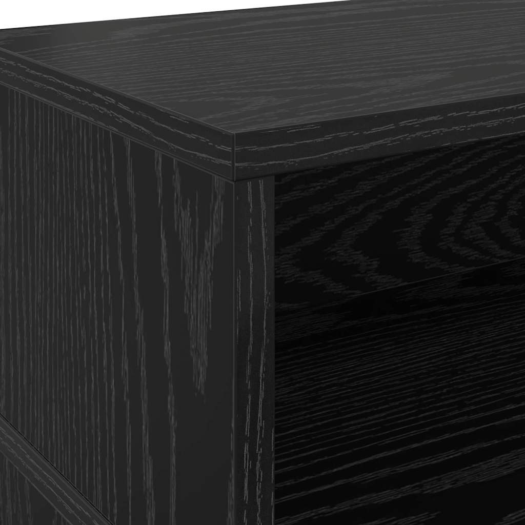 Stol s ladicama Crni hrast 200 x 55 x 91 cm Konstruirano drvo