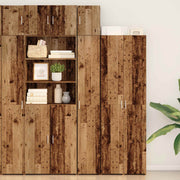Ormarić za pohranu 3 pcs Staro drvo 30 x 42,5 x 225 cm