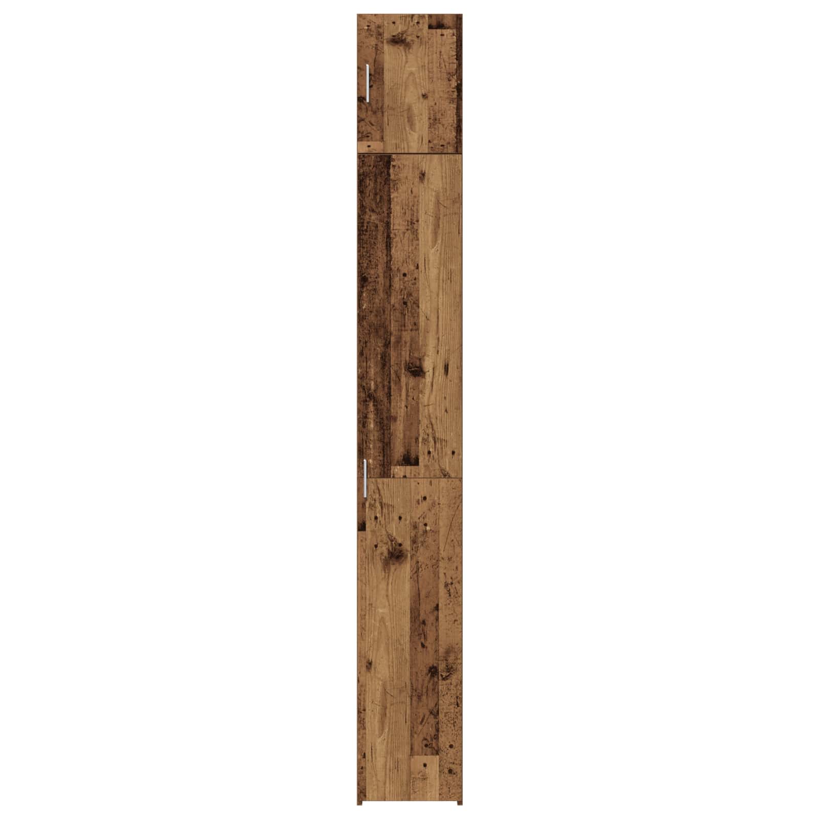 Ormarić za pohranu 3 pcs Staro drvo 30 x 42,5 x 225 cm