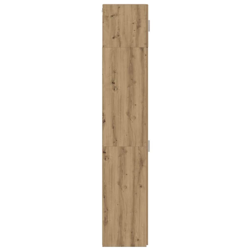 Ormarić za pohranu 3 pcs Umjetnički hrast 30 x 42,5 x 225 cm
