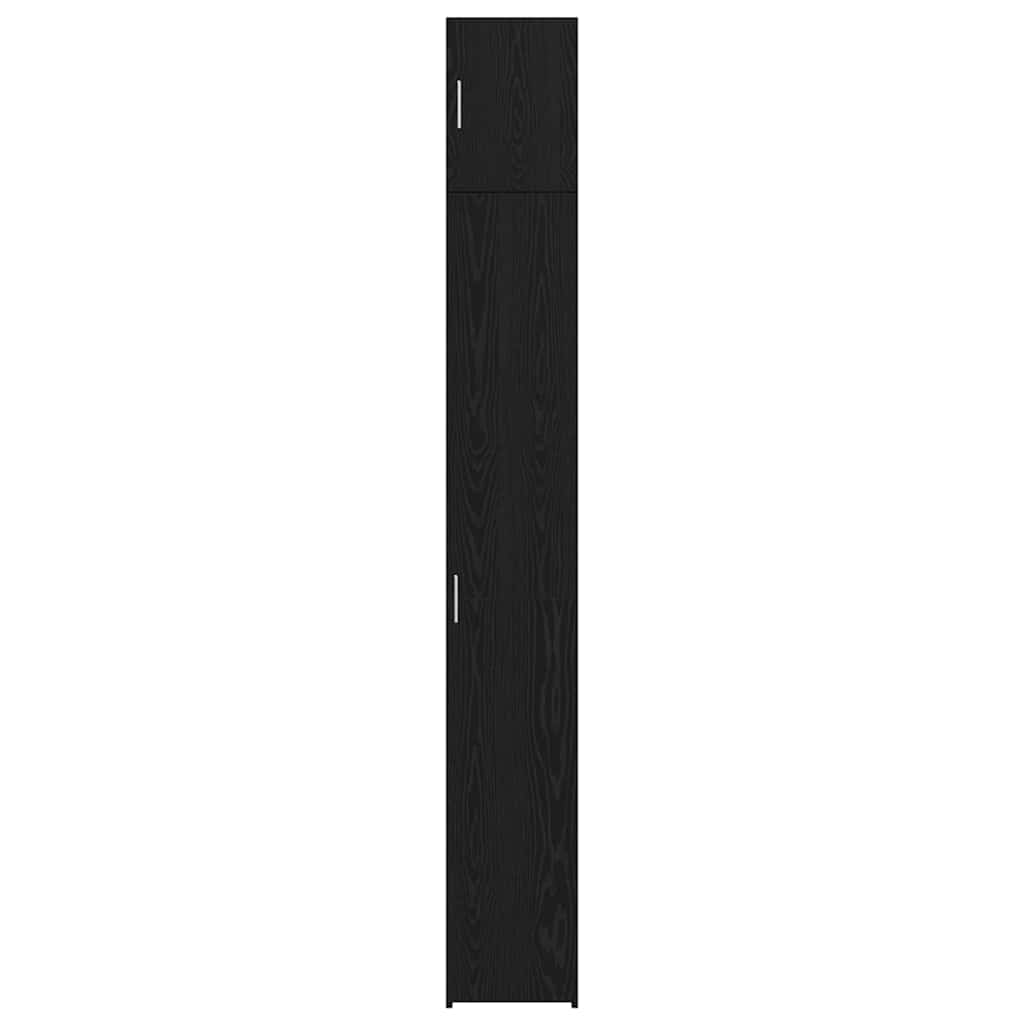 Ormarić za pohranu 3 pcs Crni hrast 30 x 42,5 x 225 cm