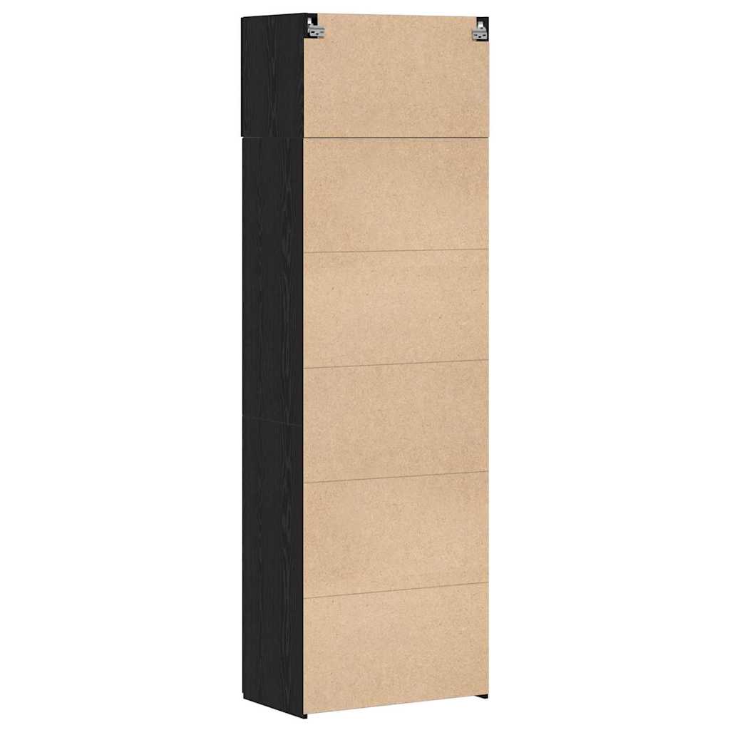Ormarić za pohranu 3 pcs Crni hrast