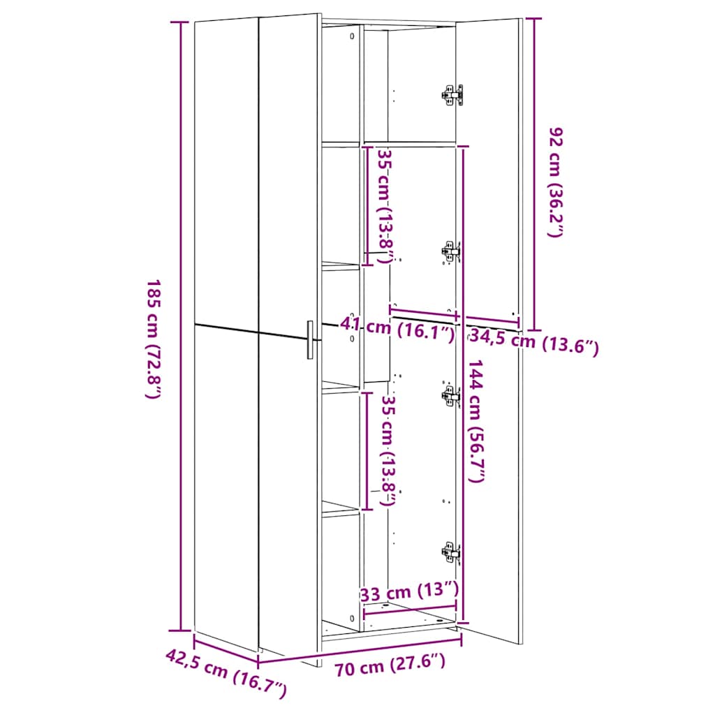 Ormarić za pohranu 3 pcs Crni hrast