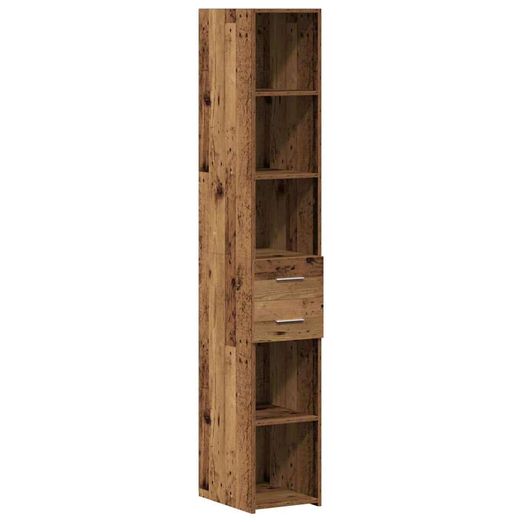 Ormarić za pohranu 2 pcs Staro drvo 30 x 42,5 x 225 cm