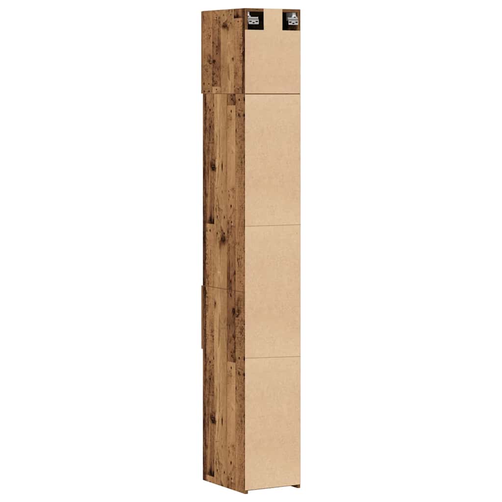 Ormarić za pohranu 2 pcs Staro drvo 30 x 42,5 x 225 cm